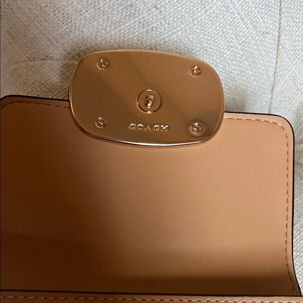 Coach Small Tan Leather Wallet - Picture 9 of 16